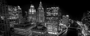 view from trum chicago at night  panoramic 2570 K