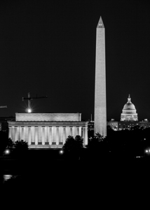 washington dc skyline at night  vertical 2516 Col