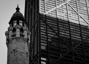 water tower and hancock building  horizontal 1197