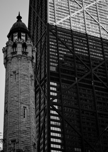 water tower and hancock building  vertical 1197 J