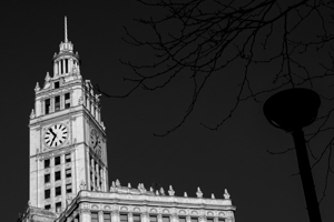 wrigley building clock  horizontal 49 654 13k