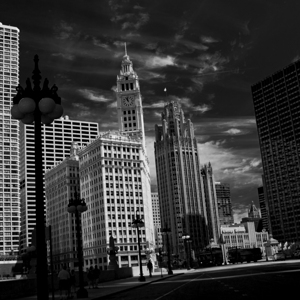 wrigley building tribune building wacker drive  s