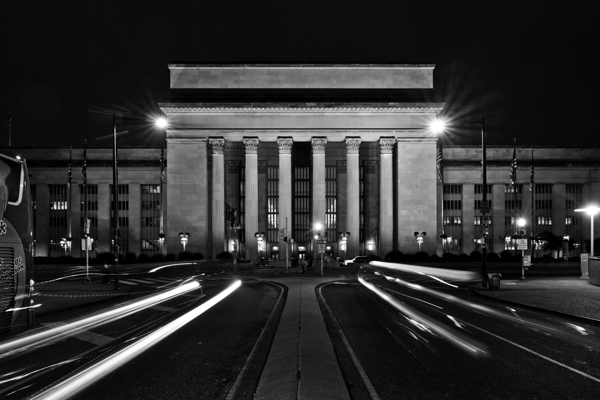 30th street station at night  horizontal 1001 Thi Print