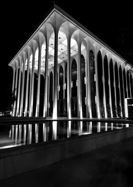 ING building at night  vertical 1700 Ing 13k Print