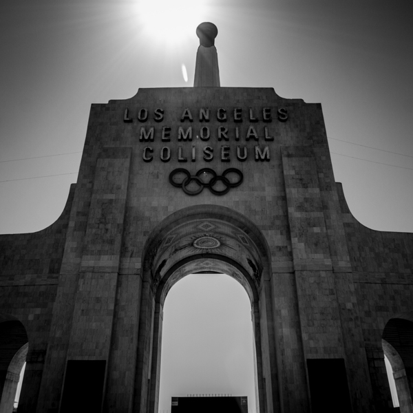 LA coliseum  square 2174 Lamc 13k Print