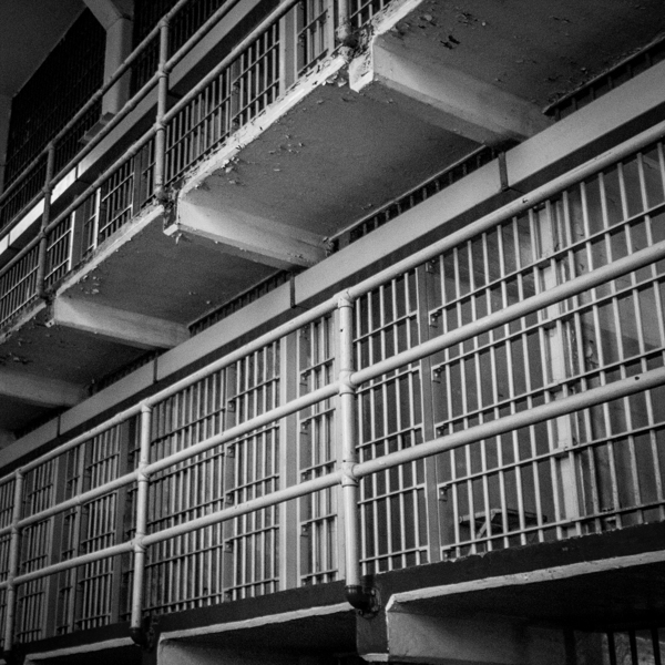 alcatraz cellblock  square 2817 Cellblock 13k Print