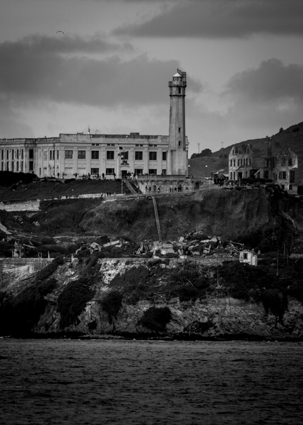 alcatraz island san francisco bay  vertical 2842 Print