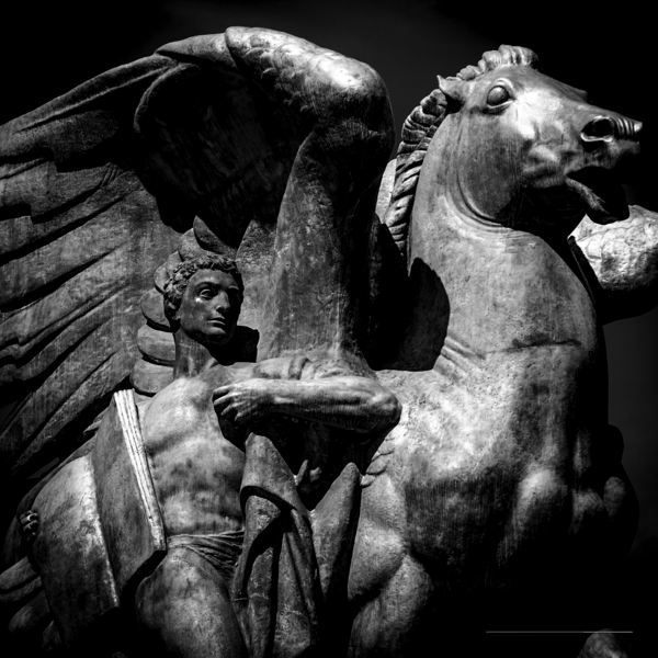 arlington bridge aspiration statue  square 2304 A Print
