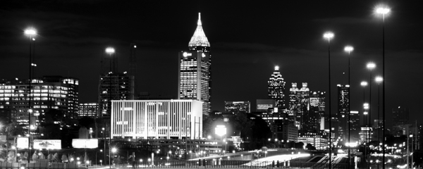 atlanta skyline  panoramic 695 Techwood 13k Print