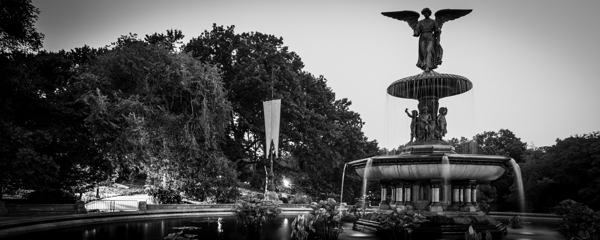 bethesda fountain central park  panoramic 1405 Be Print