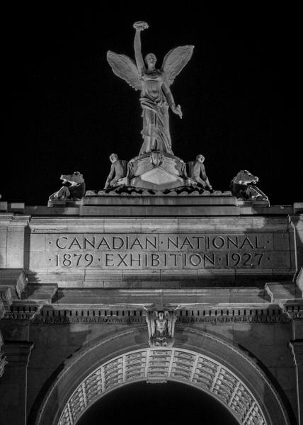 canadian national exhibition at night  vertical 4 Print