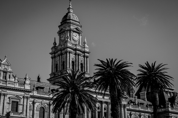 cape town city hall from grand parade plaza  hori Print