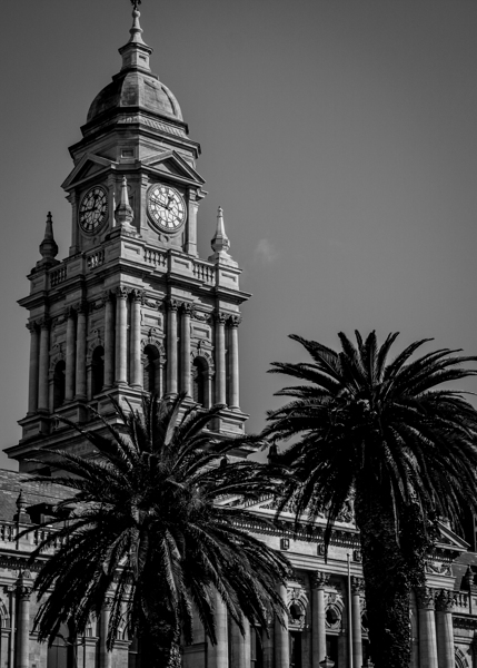 cape town city hall from grand parade plaza  vert Print