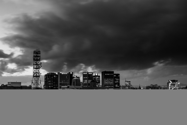 cape town south africa skyline at night  horizont Print