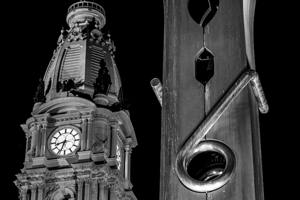 city hall tower and clothespin  horizontal 2248 P Print