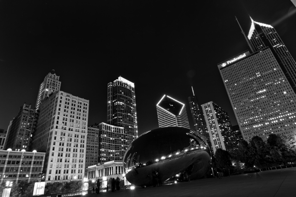 cloud gate bean at night  horizontal 1189 Cloud 1 Print