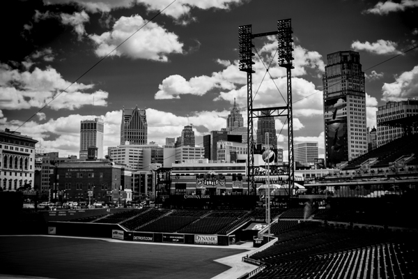 comerica park detroit skyline  horizontal 557 Jun Print