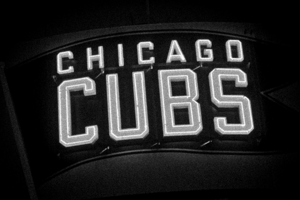 cubs sign waveland ave sheffield wrigley field  h Print