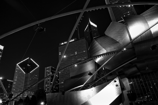 downtown chicago daley plaza  horizontal 1209 Pla Print