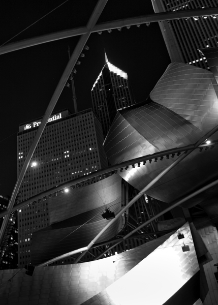 downtown chicago daley plaza  vertical 1209 Plaza Print