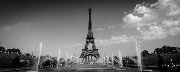 eiffel tower from fountains in trocadero gardens  1707930518.0444 Print