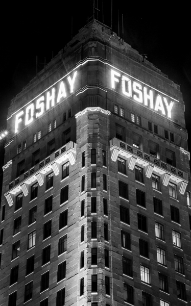 foshay tower at night  vertical 1695 Foshay 13k.j Print