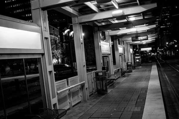 houston light rail station  horizontal 937 Redlin Print