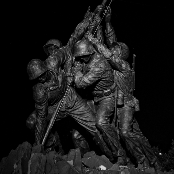 iwo jima statue arlington national cemetary  squa Print