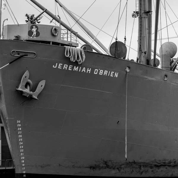 jeremiah obrien ship sf bay  square 3016 Jeremiah Print