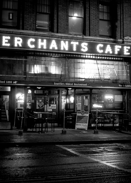 merchants cafe seattles oldest restaurant  vertic Print