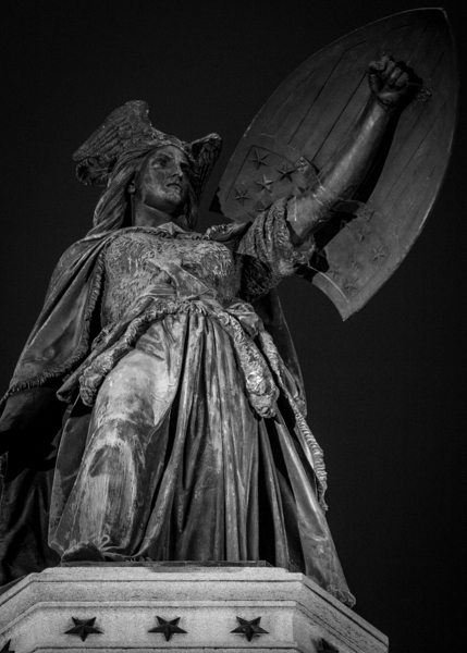 michigania soldiers sailors monument  vertical 30 Print