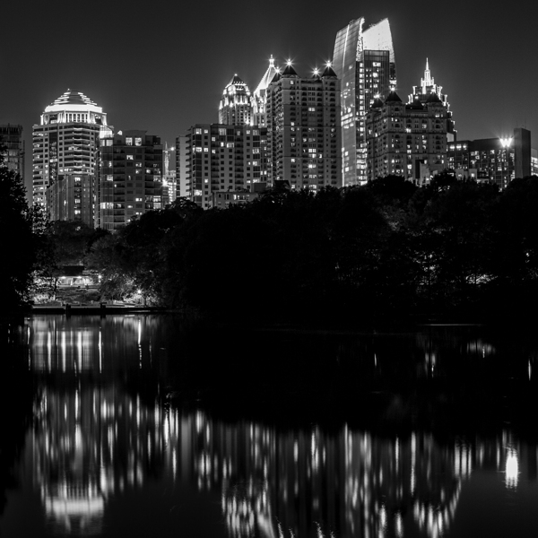 midtown atlanta skyline  square 3125 Piedmont 13k Print