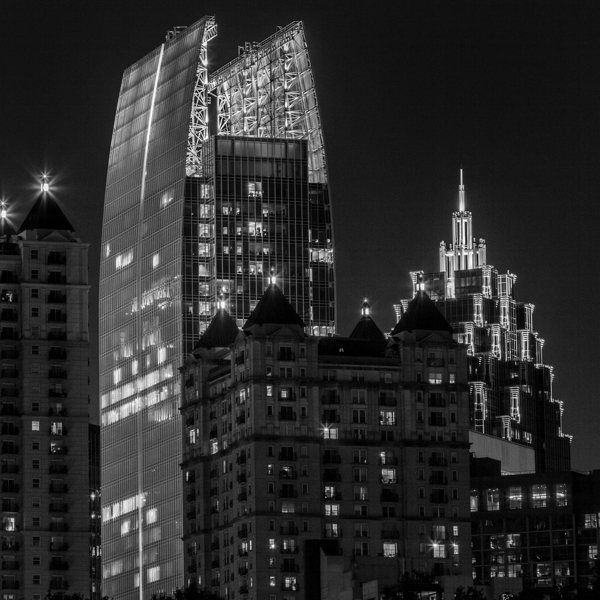midtown atlanta skyline  square 3131 Symphony 13k Print