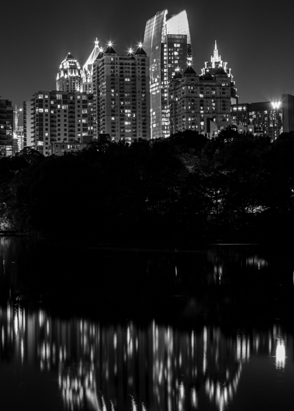 midtown atlanta skyline  vertical 3125 Piedmont 1 Print