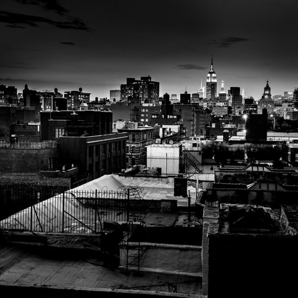 midtown nolita rooftops  square 1473 Nolita 13k.j Print