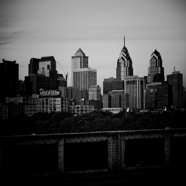 philadelphia skyline pre comcast tower  square 46 Print