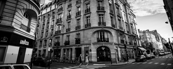 rue vaugirard sixieme arrondissement  panoramic 3 Print