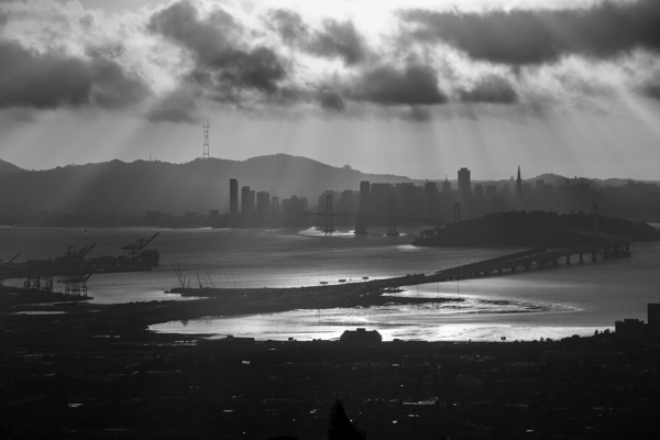 san francisco skyline grizzly peak  horizontal 28 Print