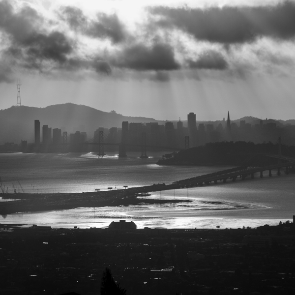 san francisco skyline grizzly peak  square 2882 G Print