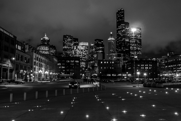 seattle skyline century link field  horizontal 27 Print