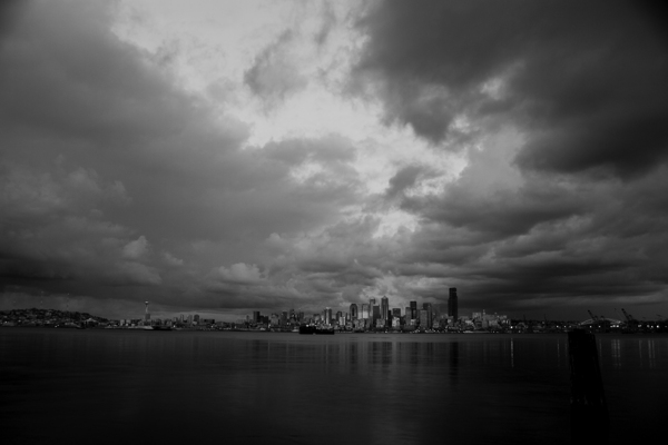 seattle skyline puget sound  horizontal 304 Puget Print