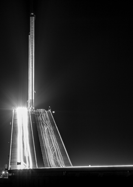 sunshine skyway bridge traffic  vertical 3009 Cei Print