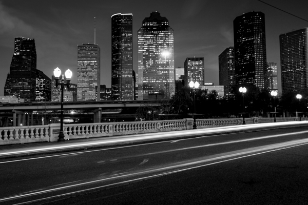 the houston skyline  horizontal 942 Sabine 13k.jp Print
