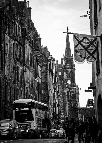 the royal mile old town edinburgh  vertical 4665 Print