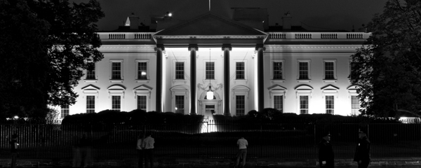the white house at night  panoramic 399 House 13k Print