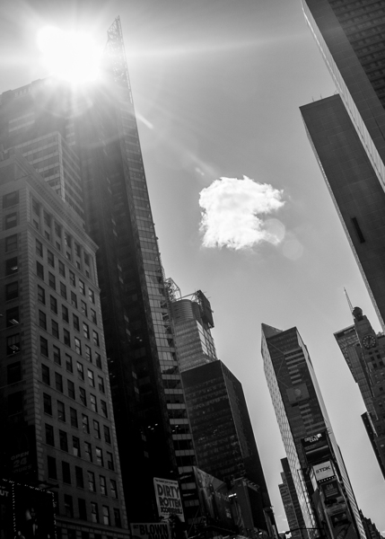 times square morning  vertical 353 Cloud 13k Print