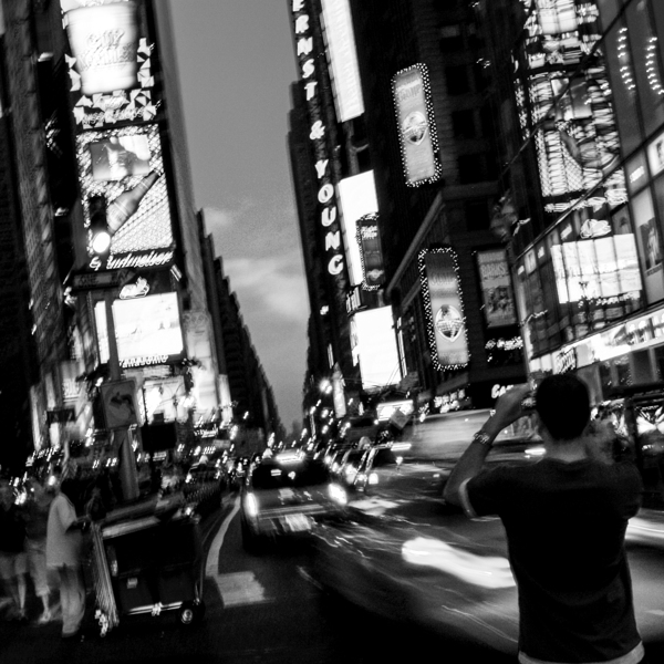 times square tourists  square 377 Photographer 13 Print