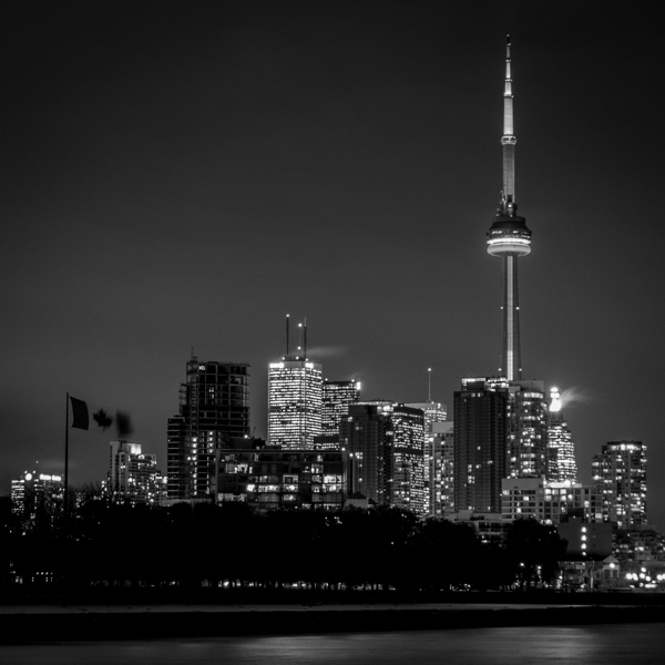 toronto skyline at night  square 417 Maple 13k.jp Print