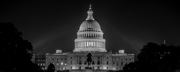 us capitol building at night  panoramic 409 Symbo Print
