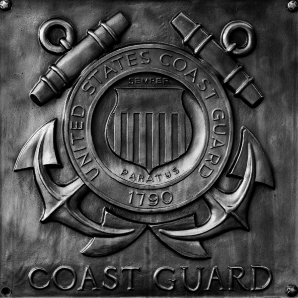 us coast guard bronze plaque  square 3325 CoastGu Print
